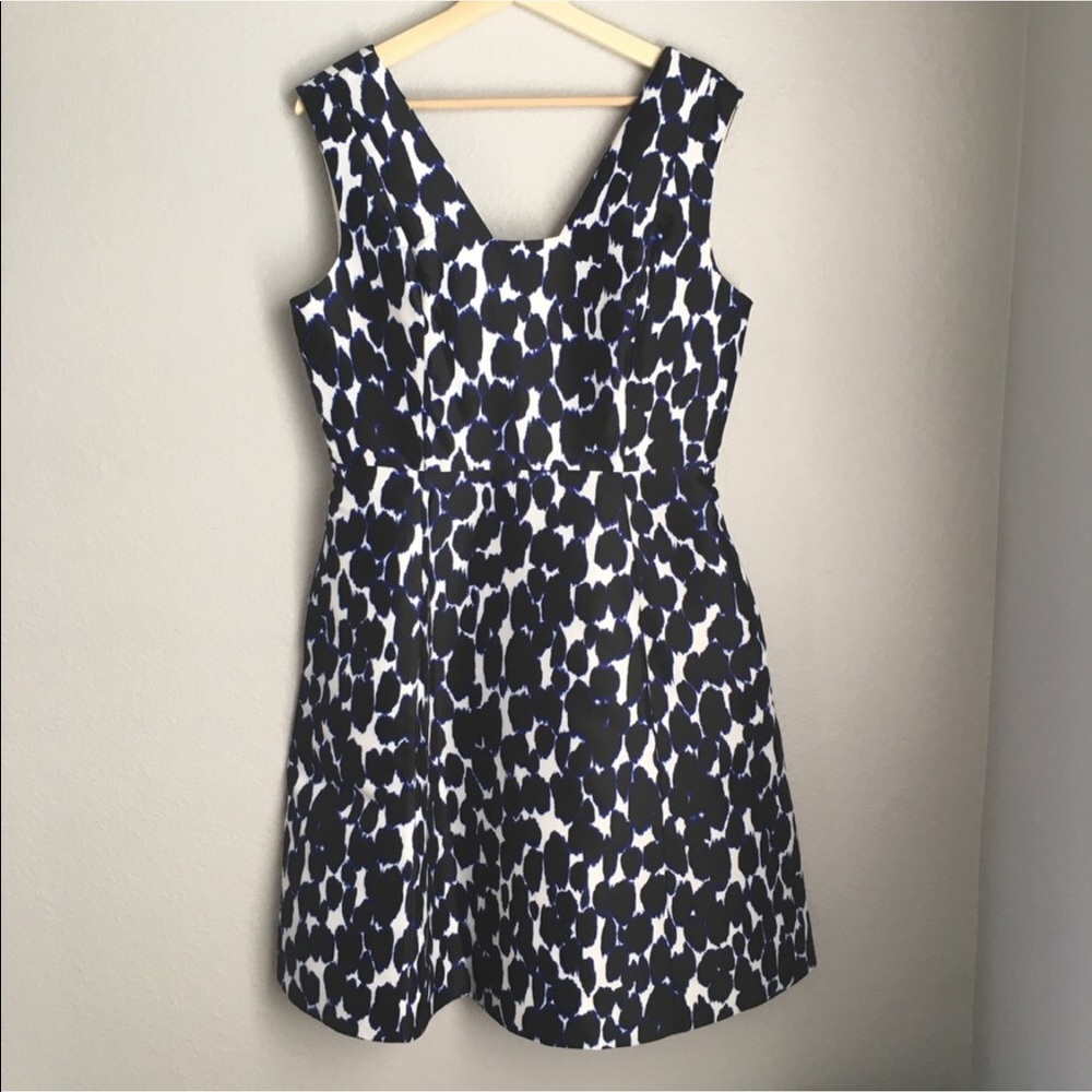 Kate Spade Blue Leopard Fit & Flare Dress - Picture 7 of 12